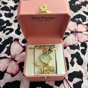 New Juicy Couture Gold Color Charm Watch Beach Summer Dolphin Seahorse Jewelry